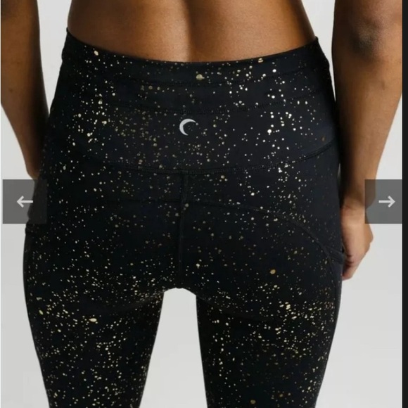 Zyia Stay Gold luxe drawstring leggings sz 6-8 - Picture 4 of 4